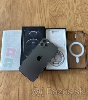 iPhone 12 Pro 128 gb Graphite - komplet príslušenstvo