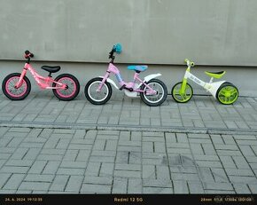 Detský bicykel a odrážadlá