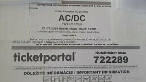 Vstupenky na AC/DC - 1