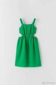 Nové dievčenské ľanové šaty ZARA -veľ. 152 - 1