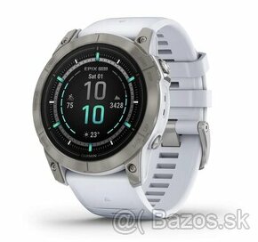 Garmin epix Pro Gen 2 Sapphire 51 mm titánové s bielym silik