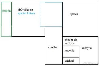 2-izbový byt v centre Zvolena - luxusná lokalita