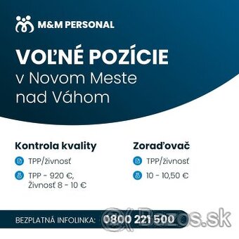 Kontrola kvality Nové Mesto nad Váhom