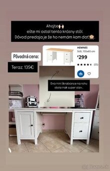 HEMNES stôl