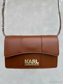 Menšia Crossbody kabelka Karl Lagerfeld - hnedá - 1