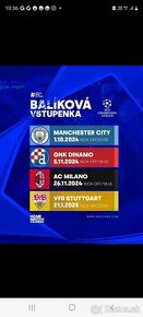 2x balikova vstupenka, liga majstrov, super miesta B203