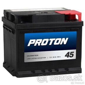 [NOVÁ] 45Ah  AutoBatéria PROTON 350A, PRAVÝ PLUS