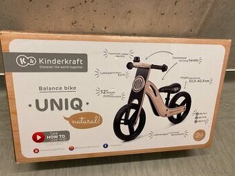 Kinderkraft uniq balance bike natural - odrazadlo