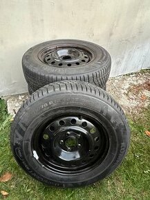 Plechové disky +Zimne pneu Kumho 215/70 R16 5x115 - 1