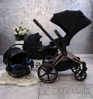 TROJKOMBINÁCIA CYBEX PLATINUM ROSEGOLD PRIAM BLACK