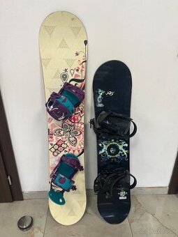 Snowboardy 138cm, 115cm