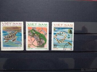 Poštové známky č.324 - Sever.Vietnam - fauna