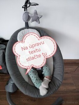 Hojdacie kresielko Zopa Lullaby Gray stars/Grey