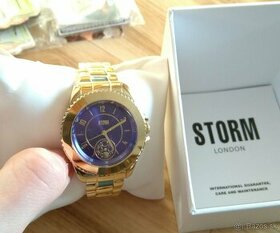 dámske hodinky Storm Zirona Gold/Blue 47253/GD