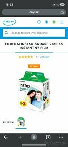 Instantný film Square Fujifilm Instax