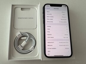 Apple iPhone 12 64gb BLACK zdravie 100% ako NOVY