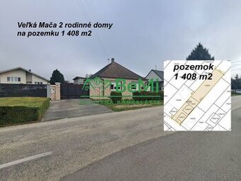 2 Rodinné domy na pozemku 1408 m2 Veľká Mača ID 001-12-EVBA  - 1