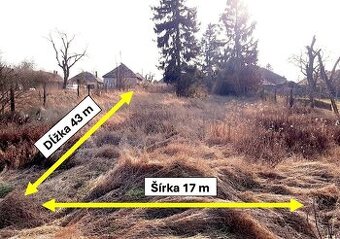 Gbelce - 717 m2 stavebný pozemok pre rodinný dom