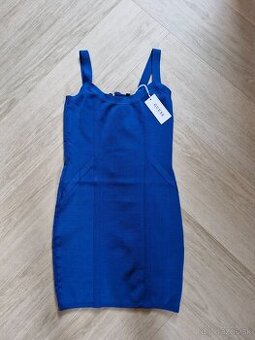 NOVE Guess bandazovane bodycon kralovska modra saty