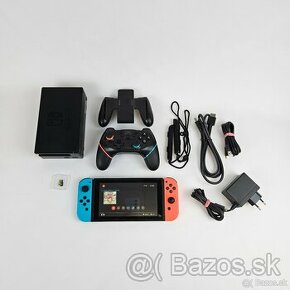 Nintendo Switch V2 Neon Ovládač a 64GB Karta + 50 Hier