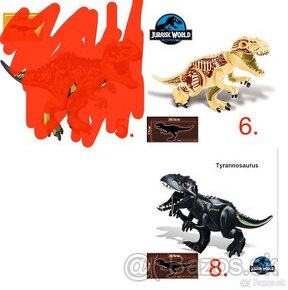 Obrovské dinosaury typ lego - nové, nehrané