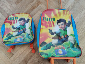 Detská cestovná taška / kufor na kolieskach + rupsačik