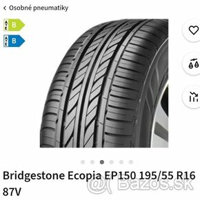 Bridgestone Ecopia EP150 195/55 R16 87V