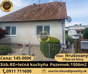 Na predaj 3izb. dom v obci Hrušovany