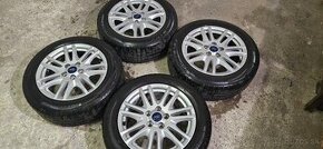 Predám letnú sadu alu disky Ford 5x108 R16, 205/55 - 1