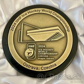 ORIGINÁL PUK MS 2024 IIHF ICE Hockey - Hala OSTRAVA - 1