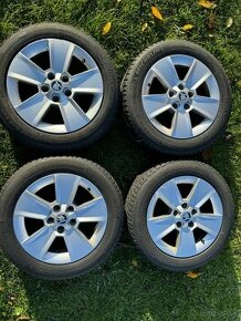 Škoda 16” 5x112, 205/55 R16 obuté zimné pneu