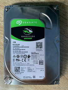 1TB Seagate BarraCuda 7200RPM málo používaný (172 hod.)