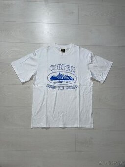 Corteiz tee white blue