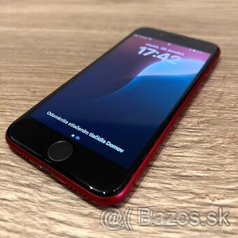 iPhone SE 2020 Red - KOMPLET PRÍSLUŠENSTVO, VÝBORNÝ STAV