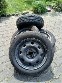 Disky 4x100 s pneumatikami 165/65 r14 - 1