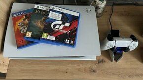 PlayStation 5 + ovládač + dokovacia stanica + hry - 1