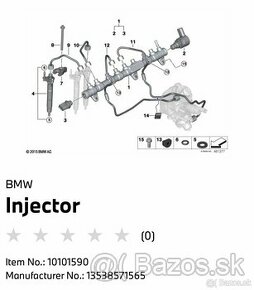 BMW B57 Vstrekovacie trysky -> 13538571565 - 1