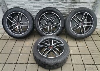 Alu disky 5x112 R17 + 215/55 R17 letné pneumatiky