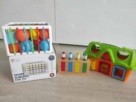 Montessori hracky - triedenie tvarov a farieb