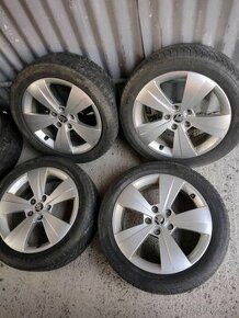 4ks alu disky orig. Škoda 5x112 R17 + pneu