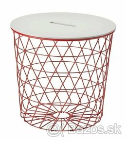 Červený stolík s úložným priestorom IKEA - 1