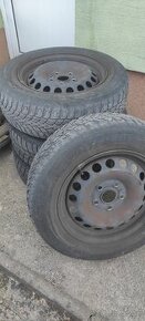 Predám 4xdisky+zimné pneu 195/65R15 Golf 7