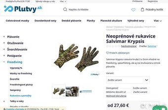 Predám neoprénové 3mm rukavice a 3.5mm ponožky