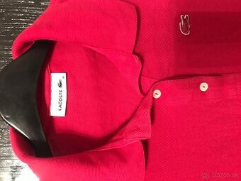 LACOSTE originál Red damske polotricko S/M