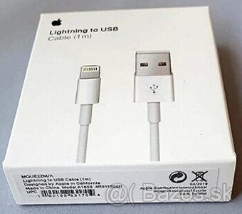 Kábel USB Lighting Apple iPhone 1 m. MD818ZM/A