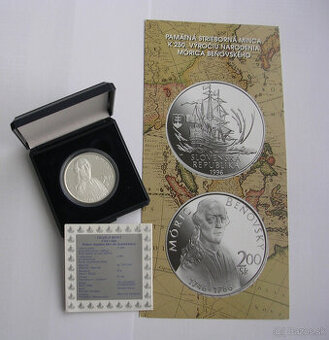 200 Sk 1996 Móric Beňovský PROOF