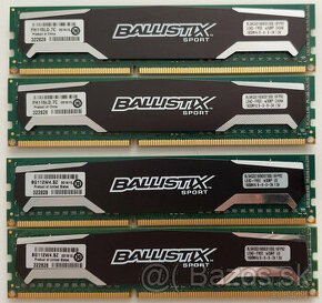 8GB 4x4GB DDR3 1600Mhz Ballistix Sport