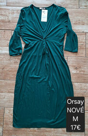 nové smaragdovozelené šaty Orsay veľ. 38 - 1