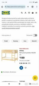 Drevená Poschodová posteľ IKeA