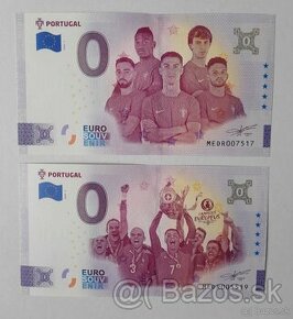 0 euro suvenírová bankovka Portugalsko UEFA EURO 2024